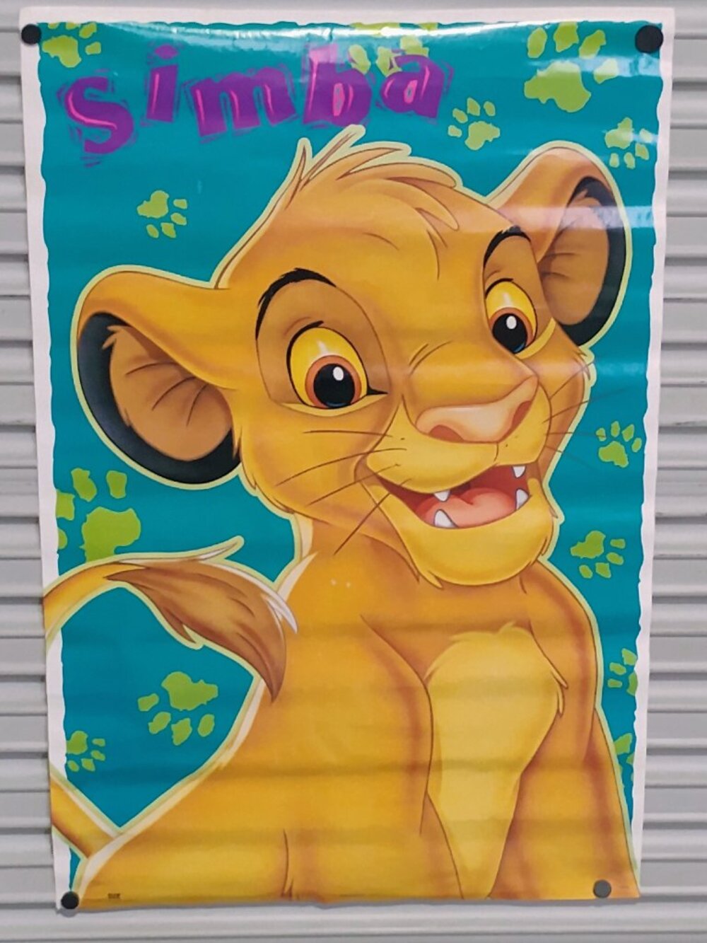 Original SIMBA Disney The Lion King 23x35 Movie Promo Poster Made USA